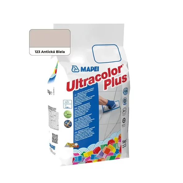 Mapei Škárovacia hmota Ultracolor Plus 5 kg, 123 antická biela