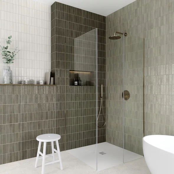 Obklad Deco Kirei Olive 32x62,5x0,9 cm